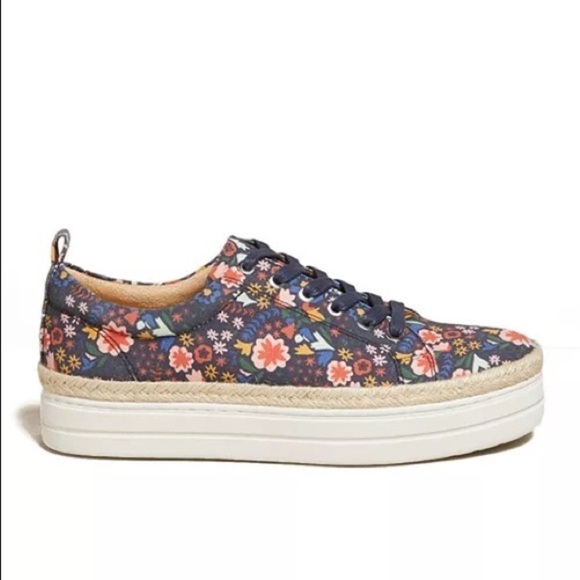 Jack Rogers Mia Floral Platform Sneakers - 8.5 - Picture 2 of 8